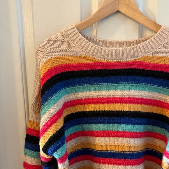 Multicolor Striped Women's Sweater - Picture 3 of 3